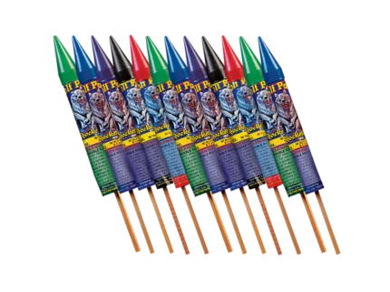 8 Oz Wolf Pack Asst. Rockets, 12 pc O-039W