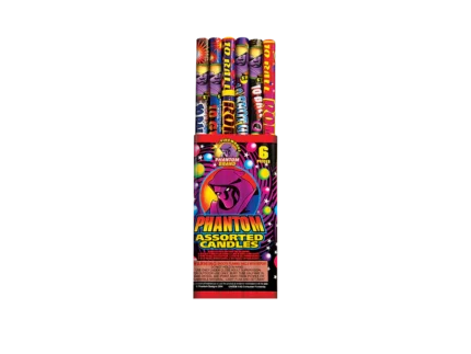 Phantom Assorted Candles, 6 Piece Pkg C-007